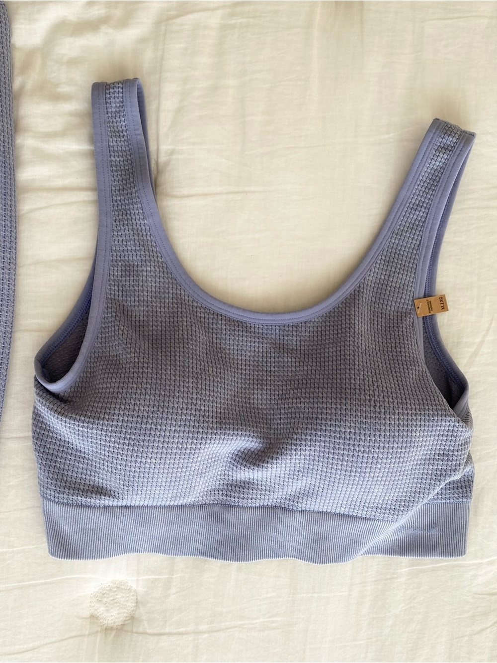 PINK Victoria's Secret Waffle-Knit Bralette in Light Lavender